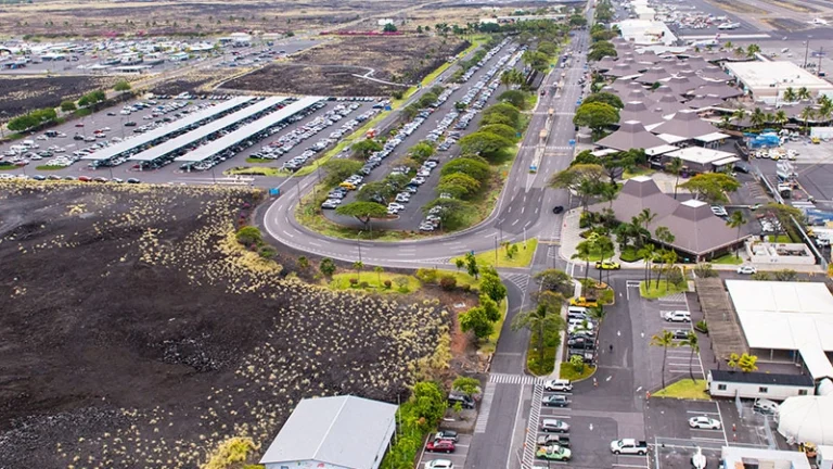 Ellison Onizuka Kona International Airport at Keahole airport field.